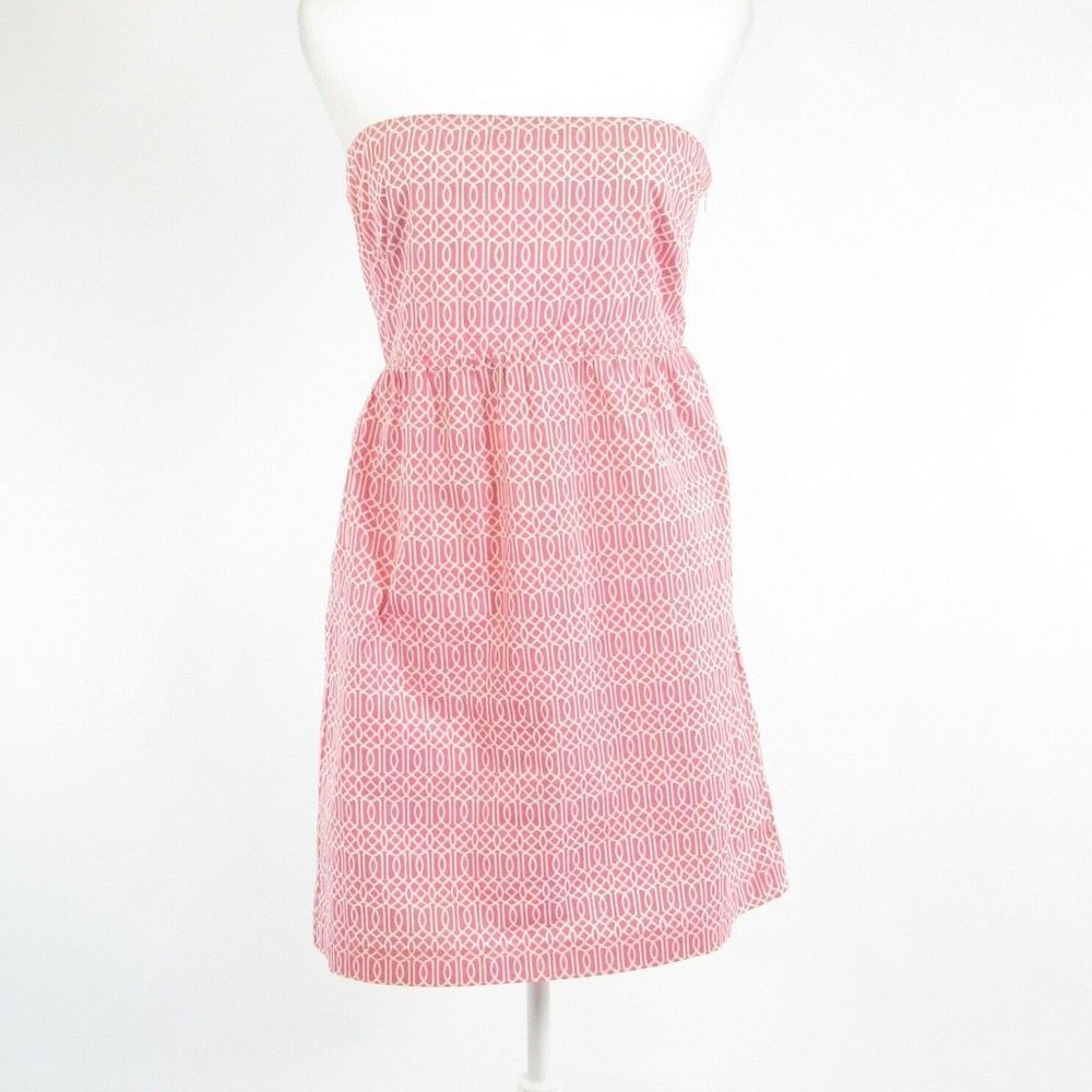 Dizzy Lizzie pink strapless dress S